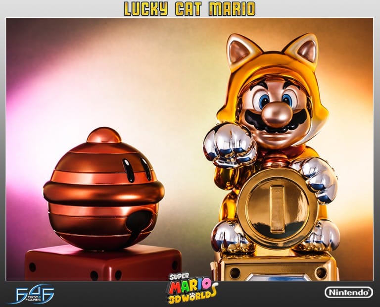 super mario 3d world cat mario statue