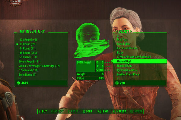 Fallout 4 - Diamond City - Hazmat Suit