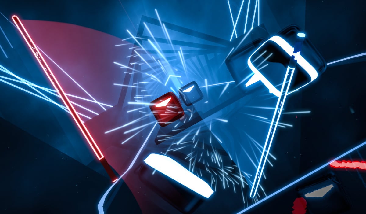 Oculus Rift facebook Beat Saber gameplay