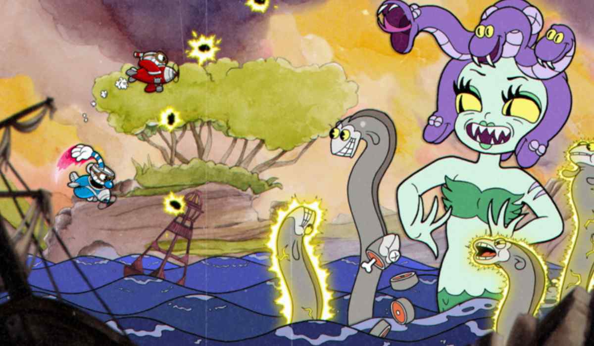 Fall Guys Cuphead gameplay steam press image