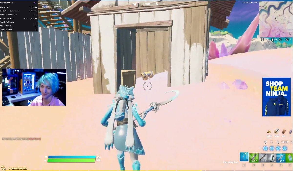 Ninja playing fortnite twitch