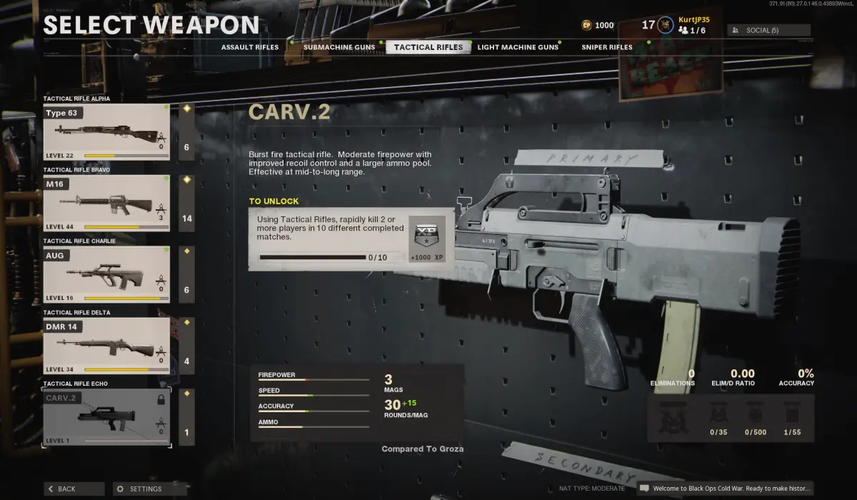 Carv 2 black ops cold war unlock challenge