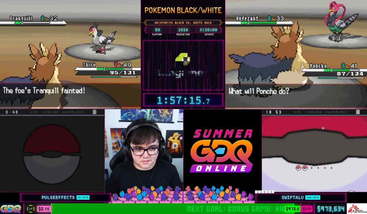 games done quick summer pokemon black race