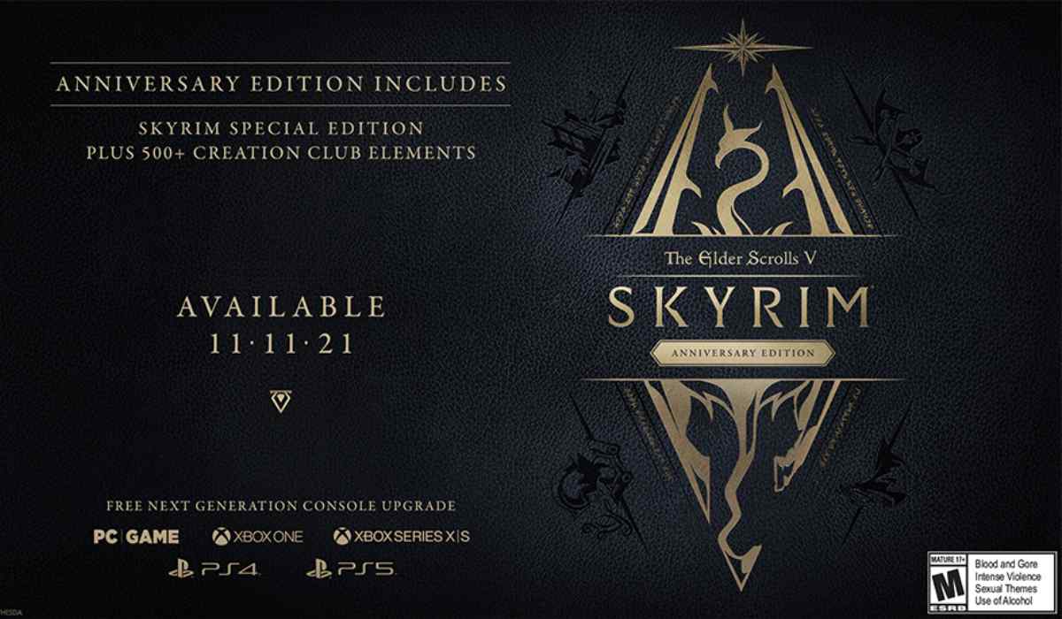 Elder scrolls v skyrim anniversary edition details