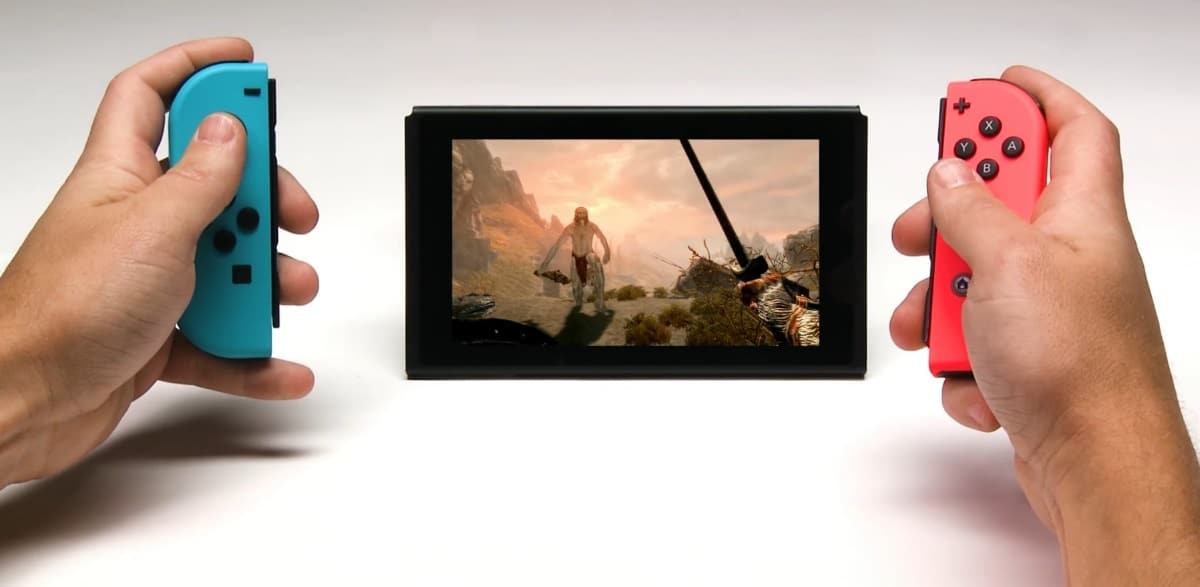 skyrim anniversary edition switch joycons gameplay