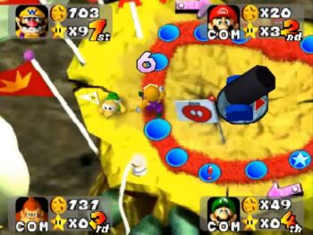 mario party n64 gameplay upscaled