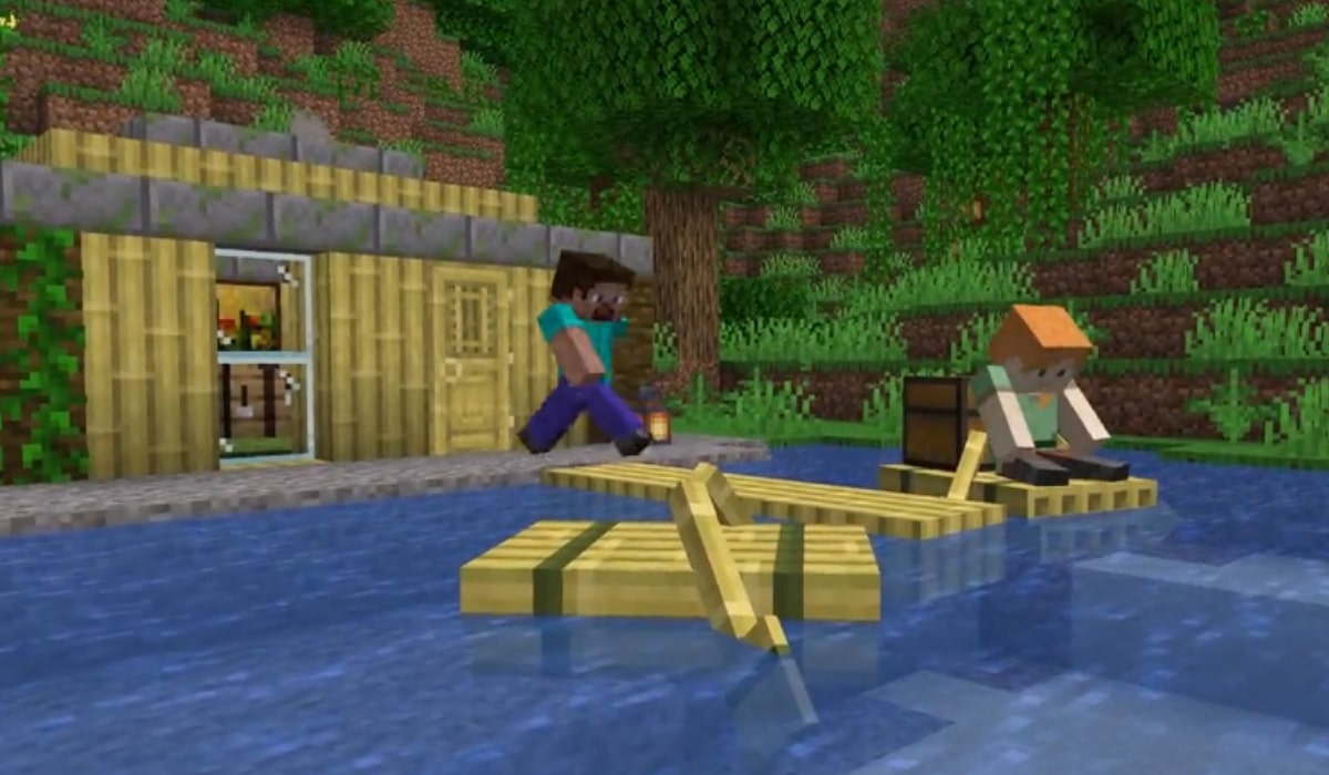 minecraft 1.20 update bamboo house and boat variant