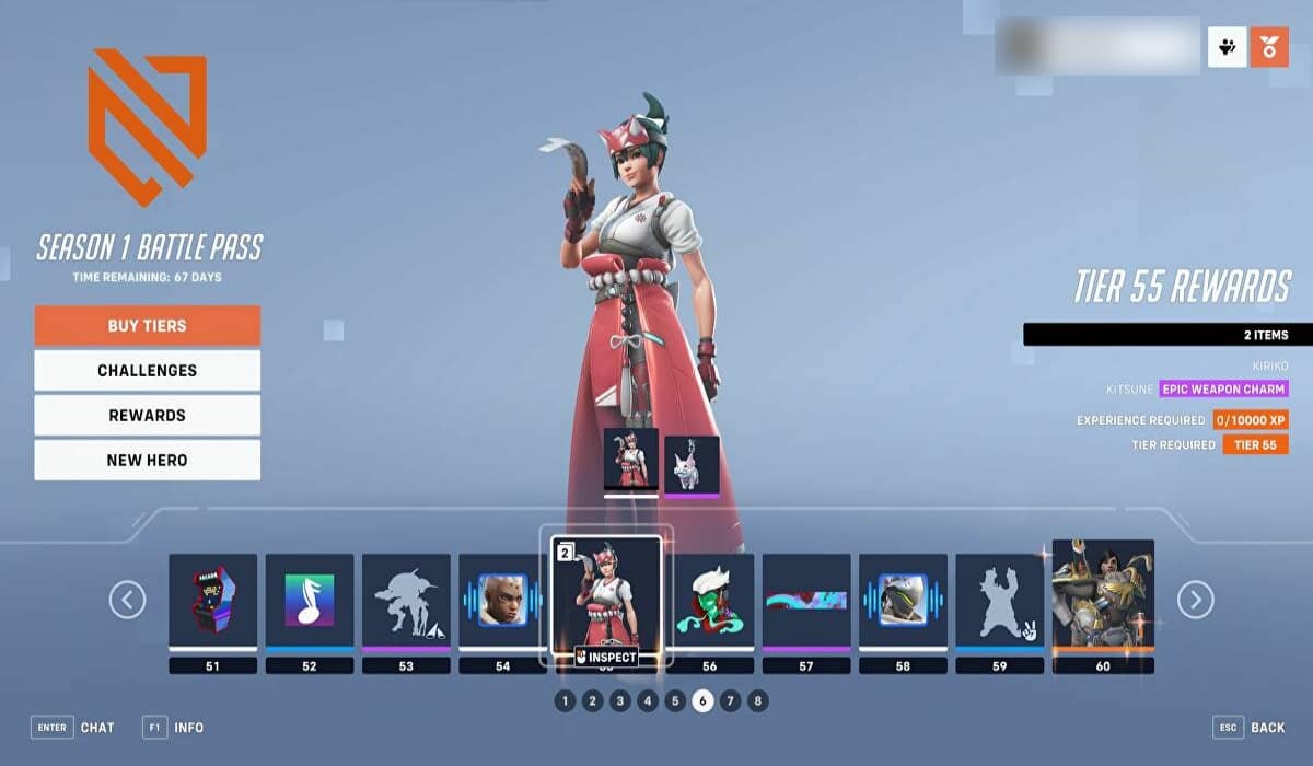 kiriko overwatch 2 battle pass tier