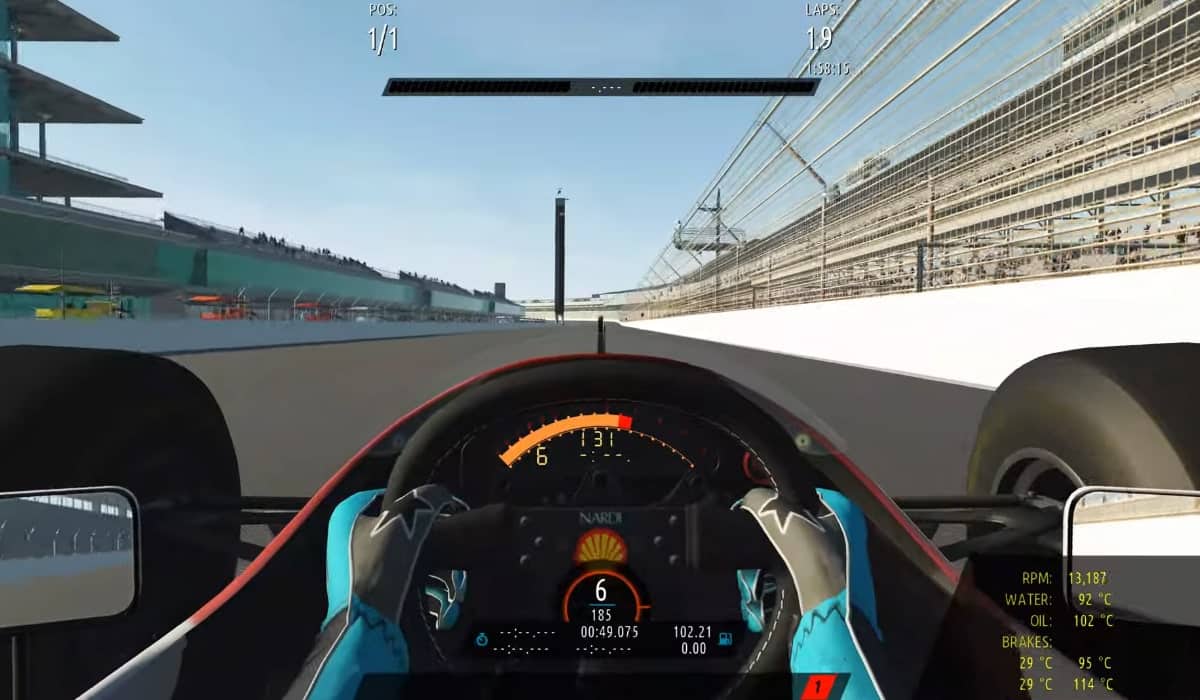 rfactor 2 4k gameplay screenshot classic indycar