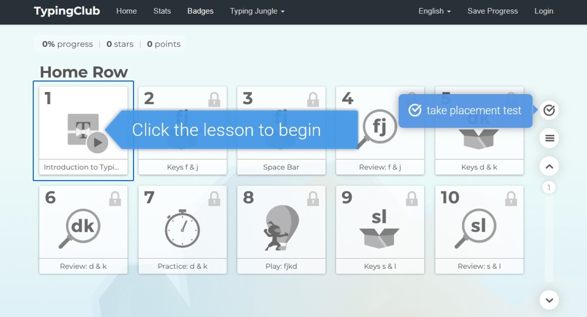 free typing games for kids